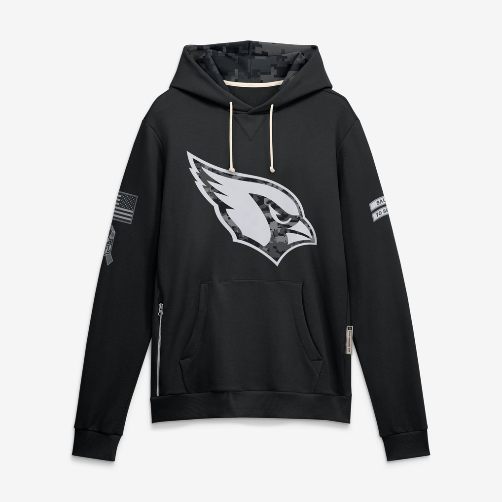Punc A.Cardinal Black 2026 Salute to Service Sideline Dri-FIT Pullover Hoodie Jerseys