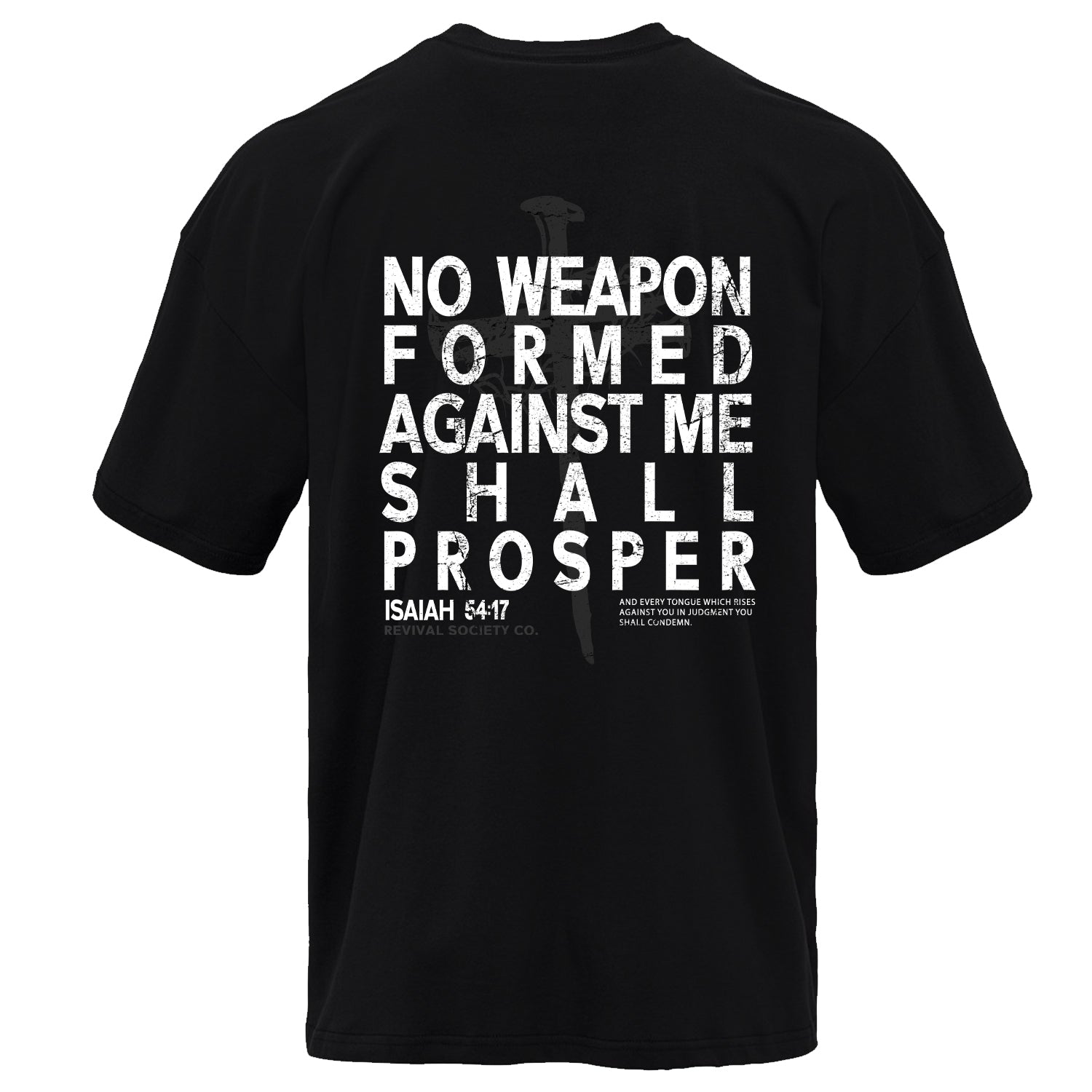 Crovyie cheap jerseys Ordering Isiah 54:17 Men's T-Shirt