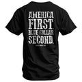 Crovyie cheap jerseys Ordering America First Blue Collar Second Men's T-Shirt