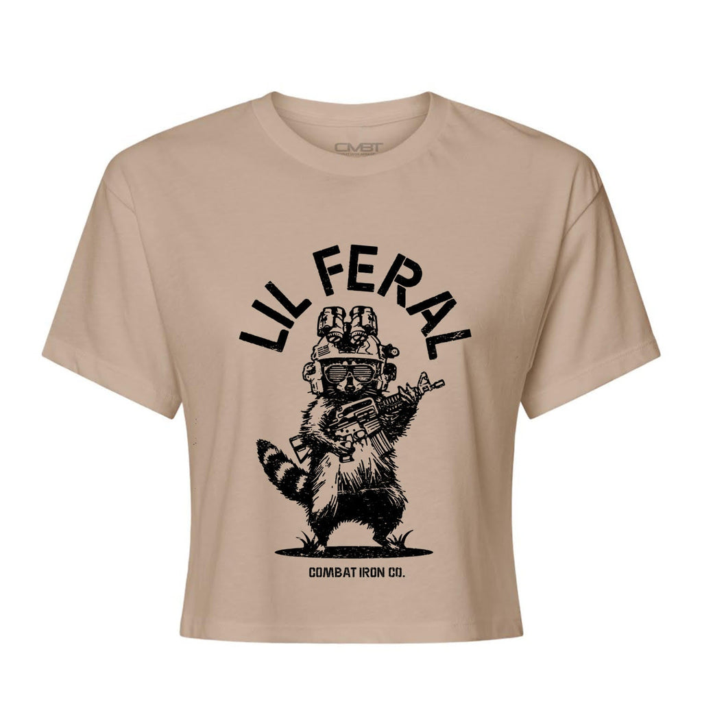 Crovyie cheap jerseys Ordering Lil Feral Raccoon Women's Crop T-Shirt